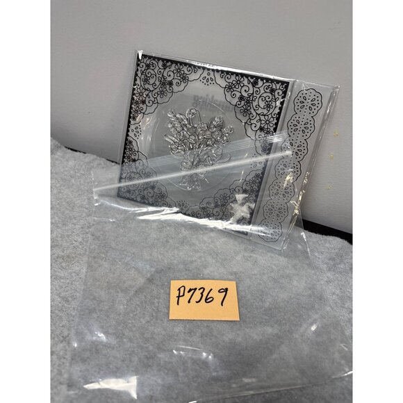 Lace Bouquet Springtime Paper Collection Stamp & Border Embossing Folder Set by - Picture 8 of 8